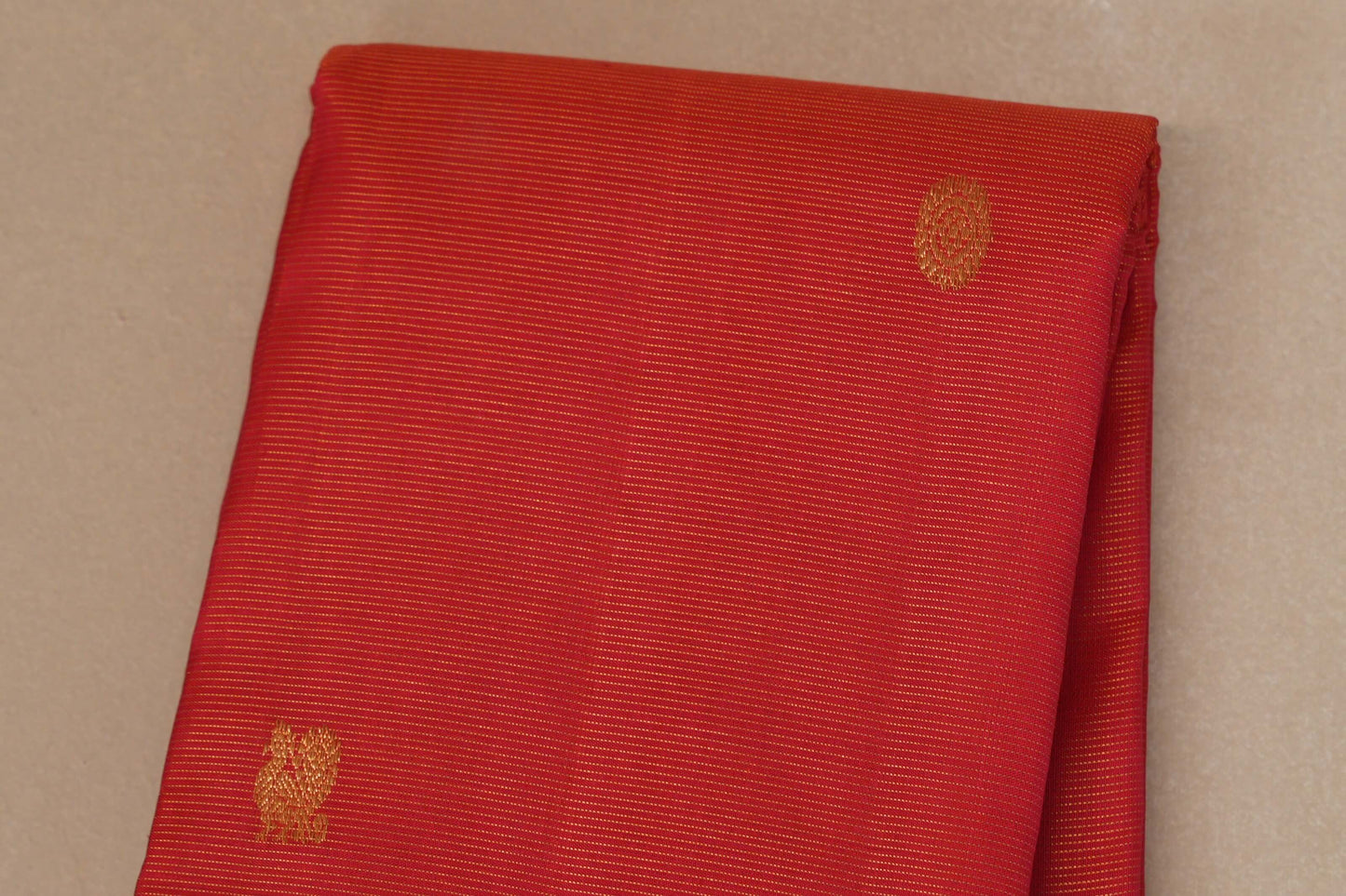 Reddish Pink Vintage Kanjivaram Silk Saree by Shreenivas Silks PSSR018675 - Parisera