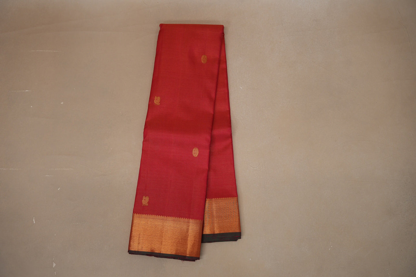 Reddish Pink Vintage Kanjivaram Silk Saree by Shreenivas Silks PSSR018675 - Parisera