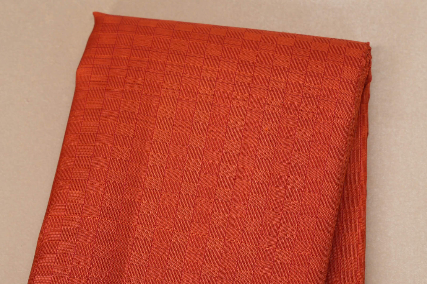 Rust Orange Vintage Kanjivaram Silk Saree by Shreenivas Silks body