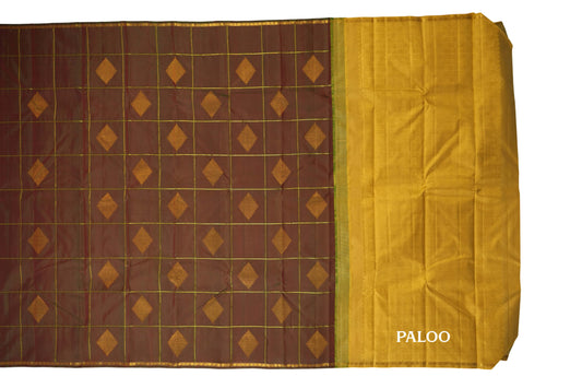 vintage kanjivaram silk saree paloo