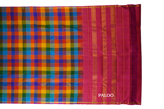 vintage kanjivaram silk saree paloo