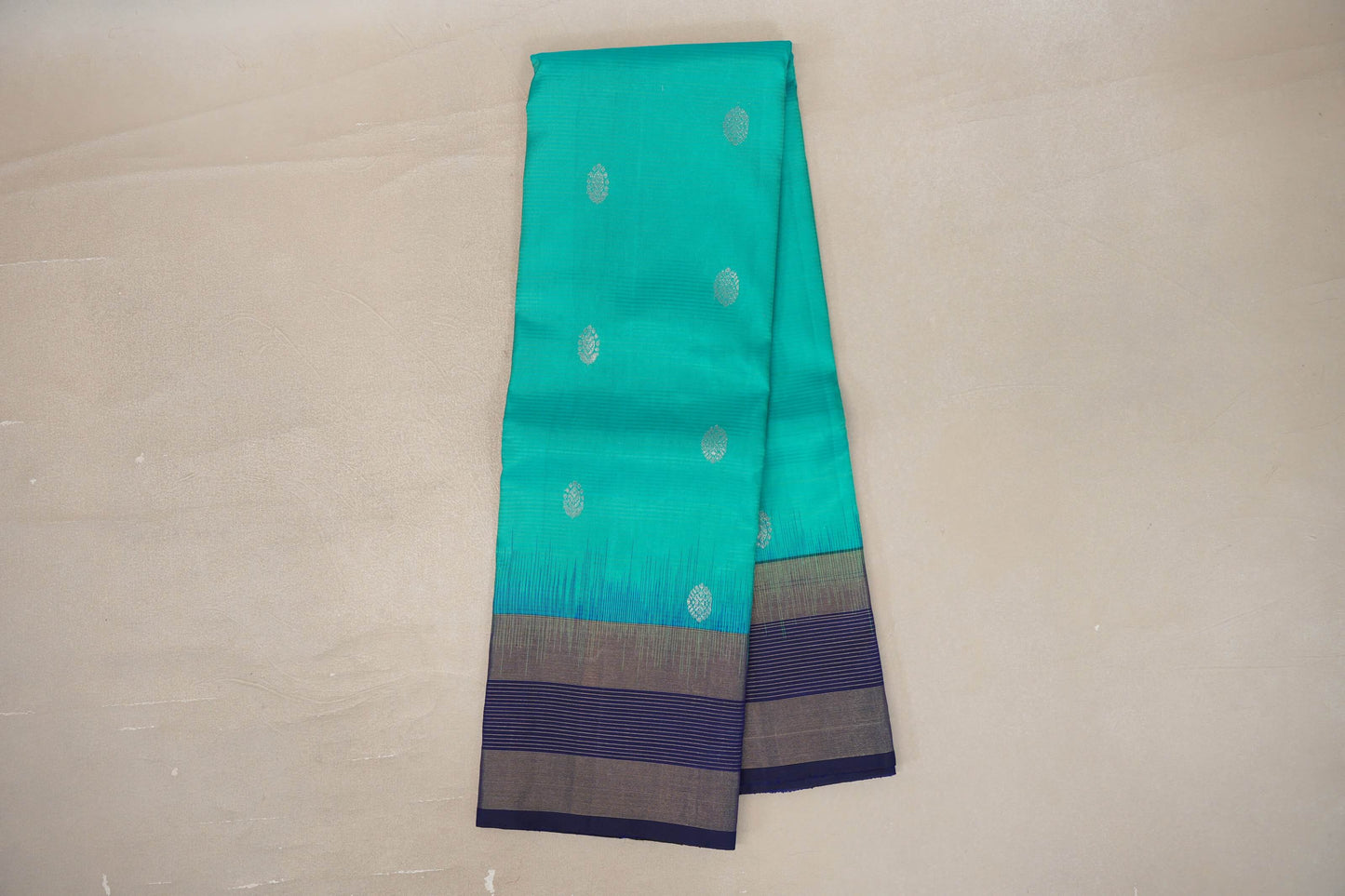Online Dual Tone of Green and Blue Light Weight Kanchipuram Silk Saree 