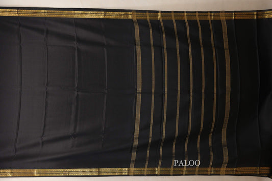 Black Mysore Silk Saree PSSR018627