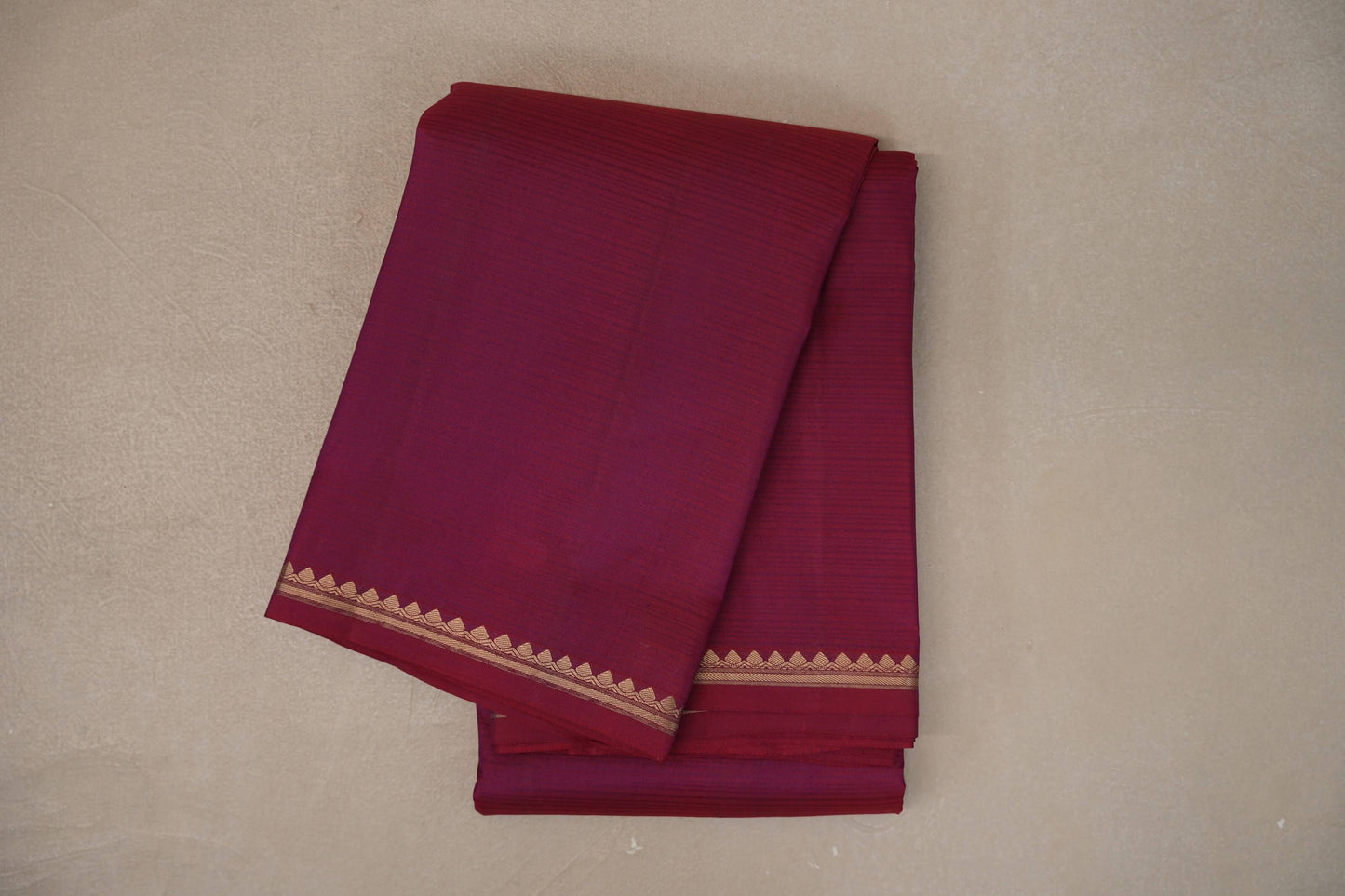 Dual Tone of Red & Purple Light Weight Kanchipuram Silk Saree