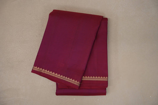 Dual Tone of Red & Purple Light Weight Kanchipuram Silk Saree