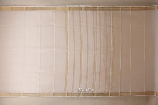 Cream Mysore Silk Saree PSSR018626