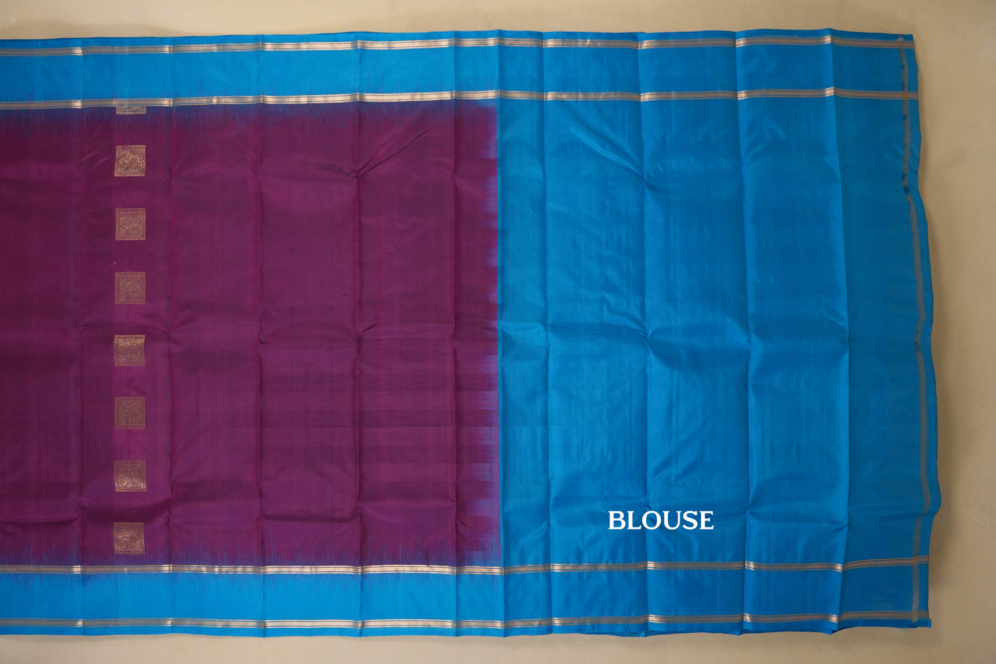 light weight kanjivaram silk saree blouse