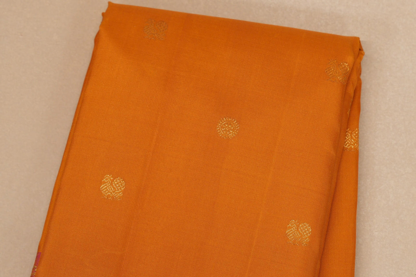 Mustard yellow Vintage Kanjivaram Silk Saree body