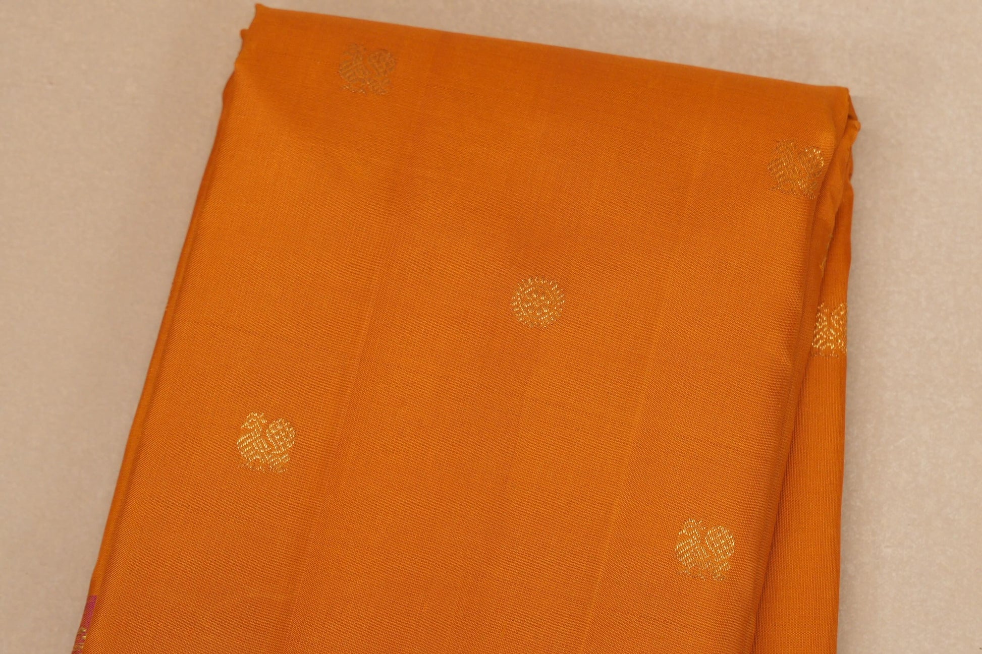 Mustard yellow Vintage Kanjivaram Silk Saree body