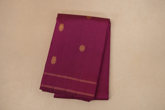 Magenta purple Vintage Kanjivaram Silk Saree