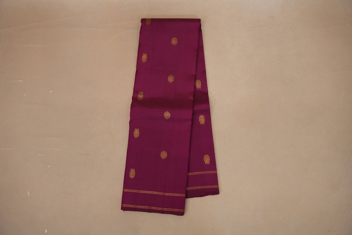 Magenta purple Vintage Kanjivaram Silk Saree by Shreenivas Silks PSSR018691