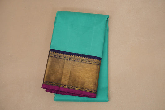 Aqua Green Vintage Kanjivaram Silk Saree
