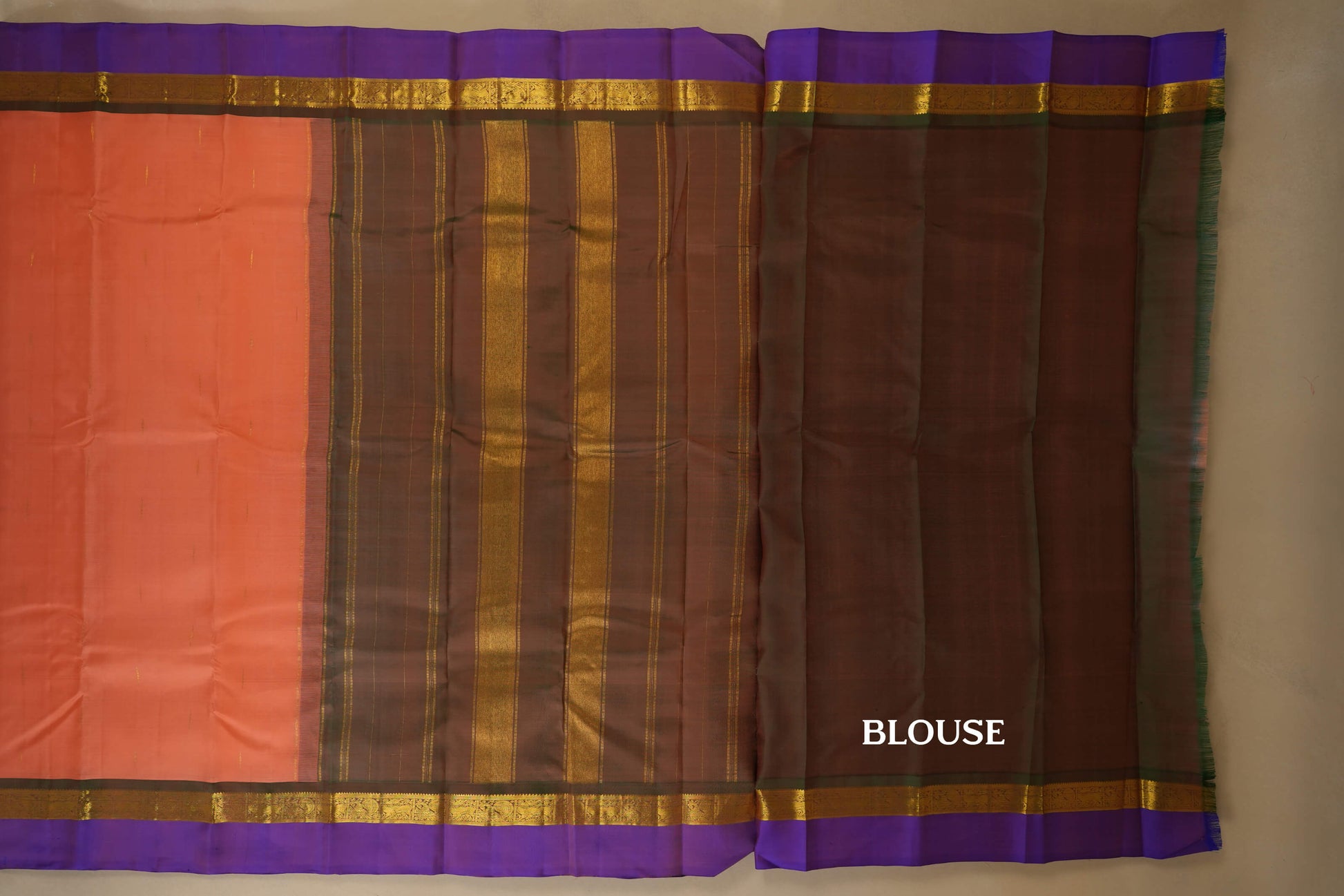 light weight kanjivaram silk saree blouse