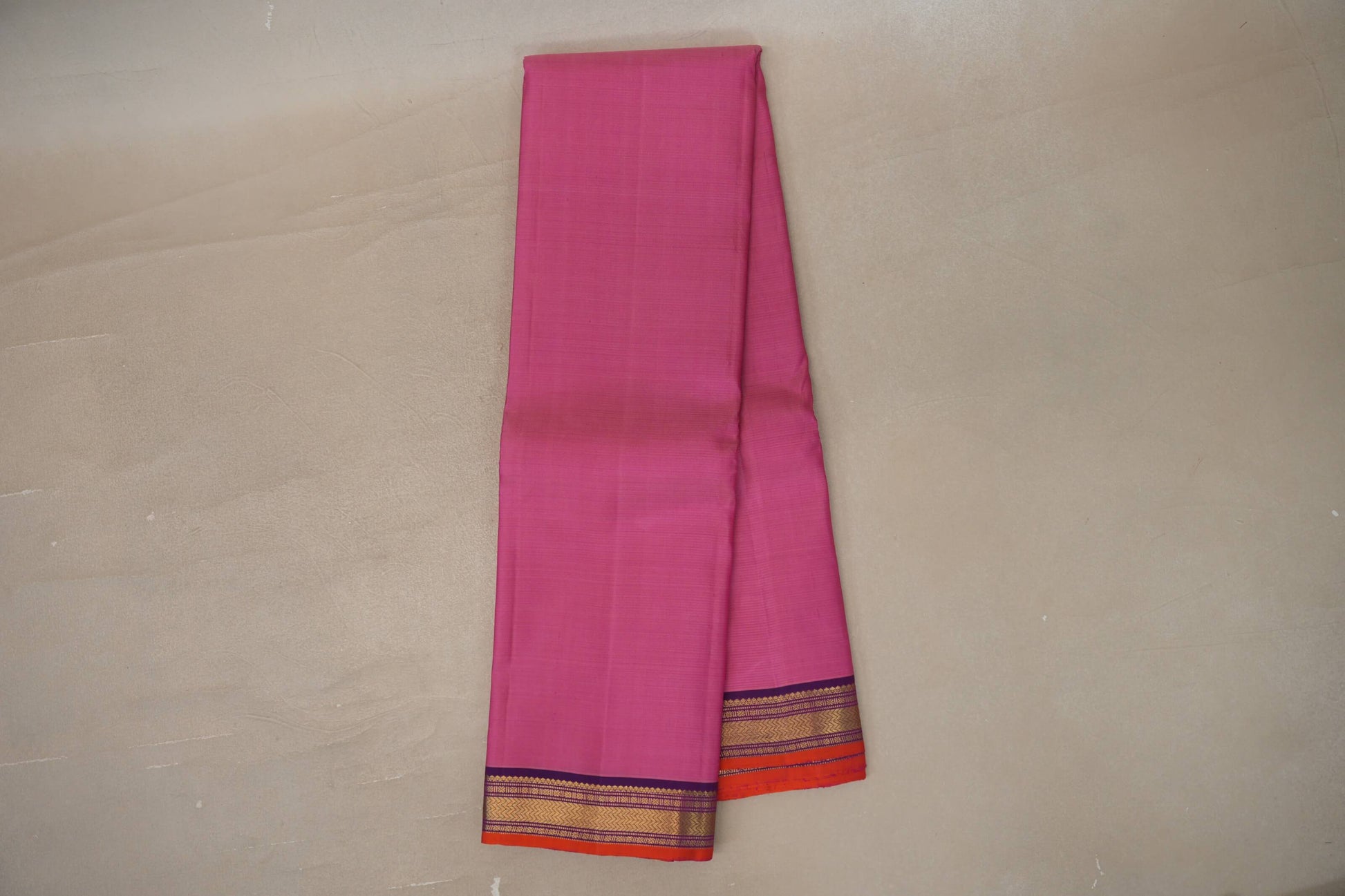 Online Rose Pink Vintage Kanjivaram Silk Saree