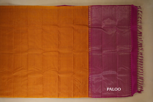 light weight kanjivaram silk saree paloo