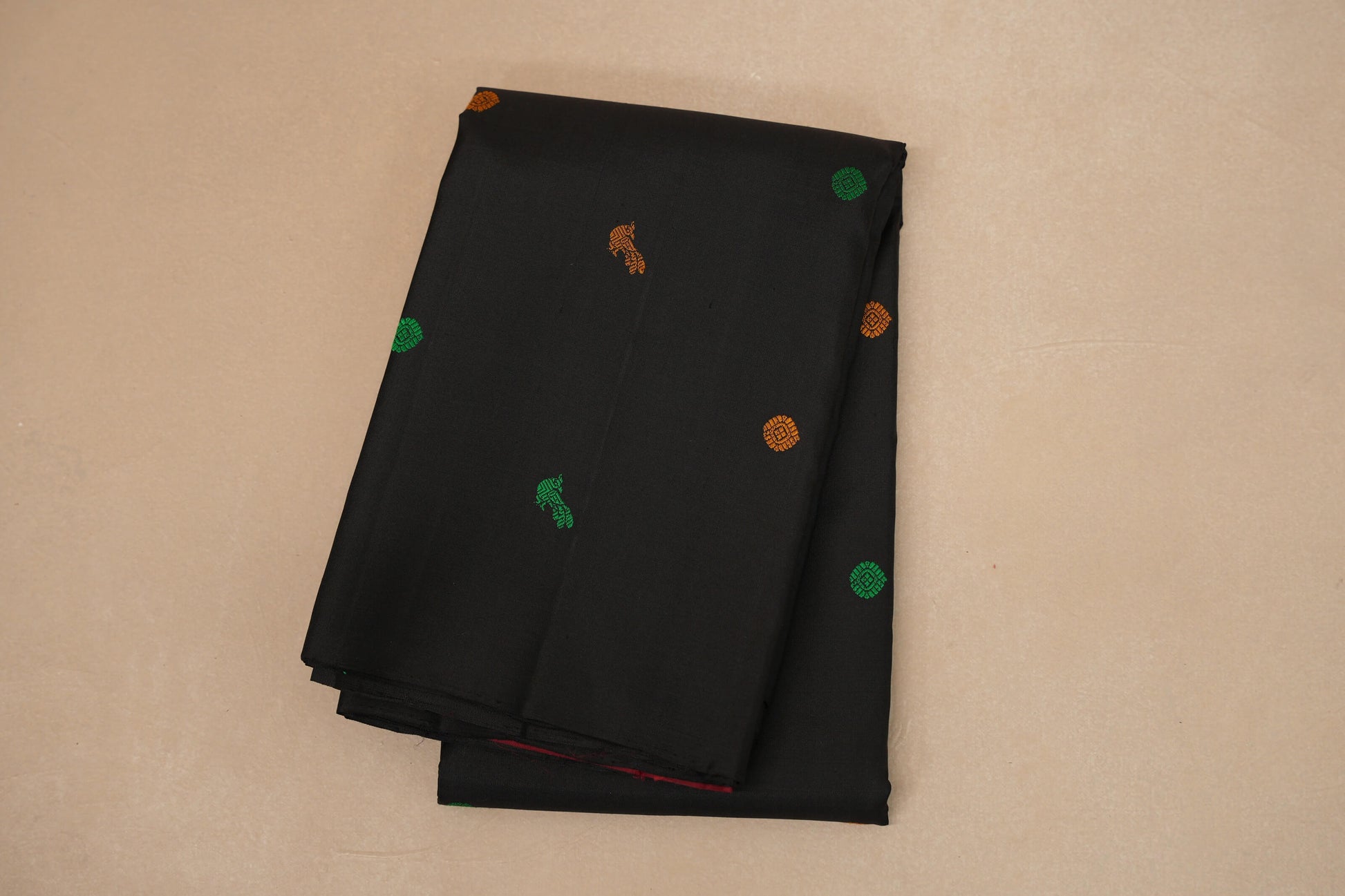 Black Vintage Kanjivaram Silk Saree