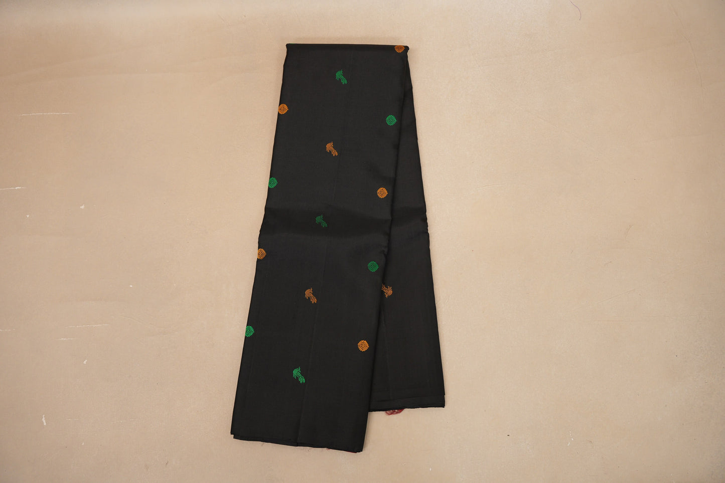 Black Vintage Kanjivaram Silk Saree by Shreenivas Silks PSSR018700