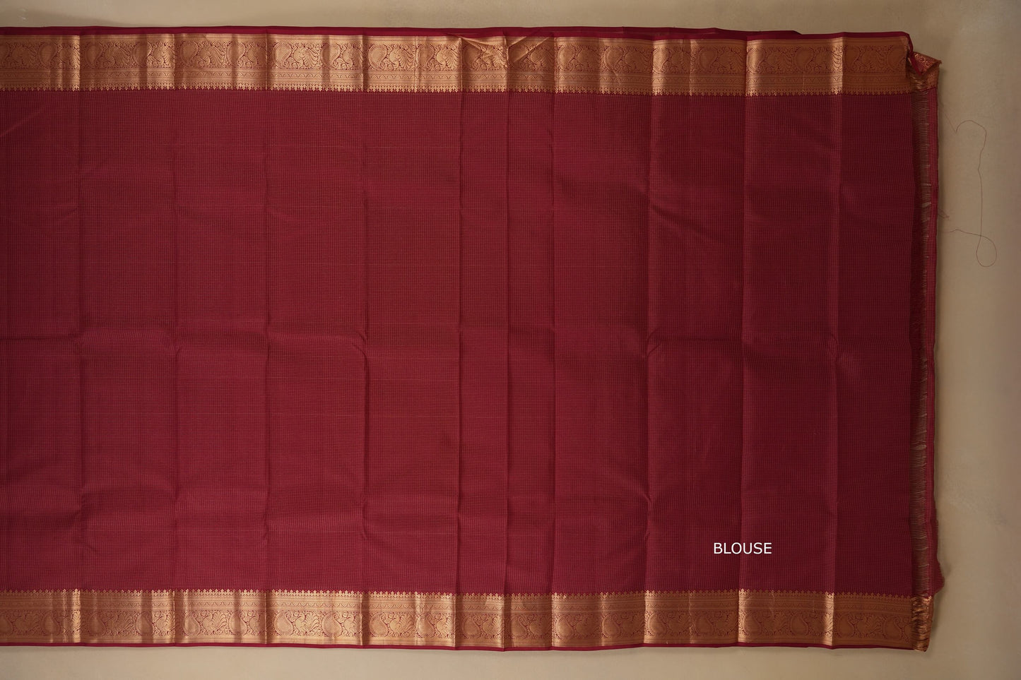 light weight kanchipuram silk saree blouse
