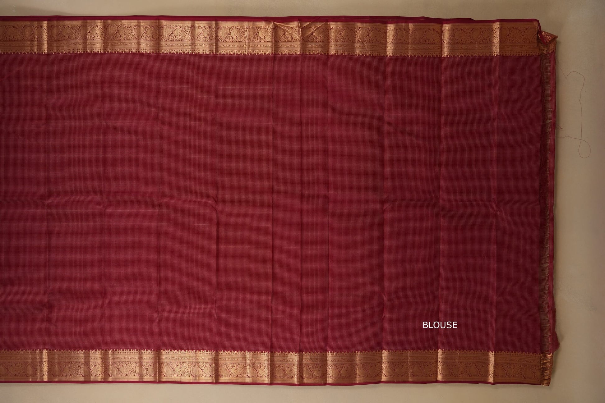light weight kanchipuram silk saree blouse