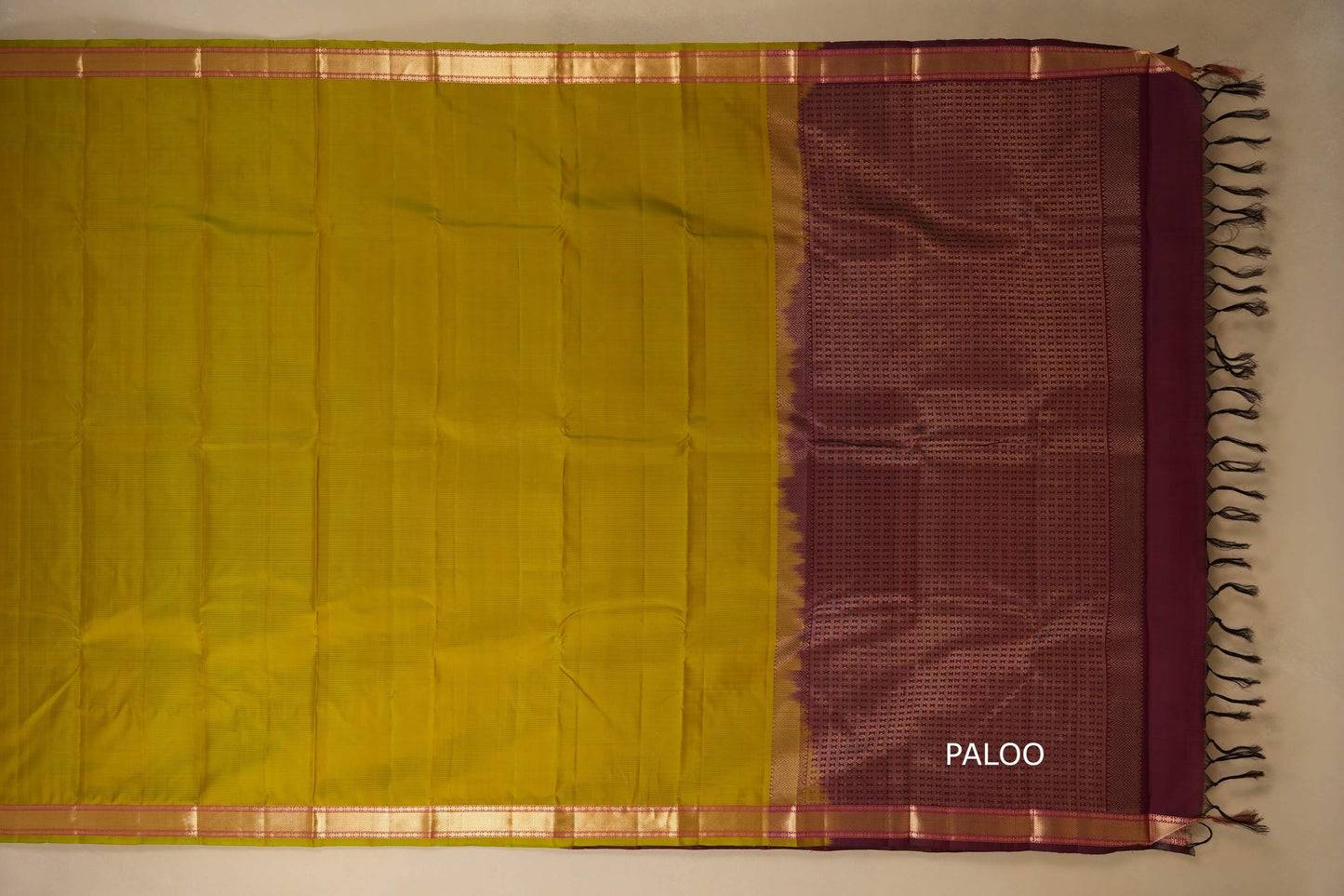 light weight kanchipuram silk saree paloo