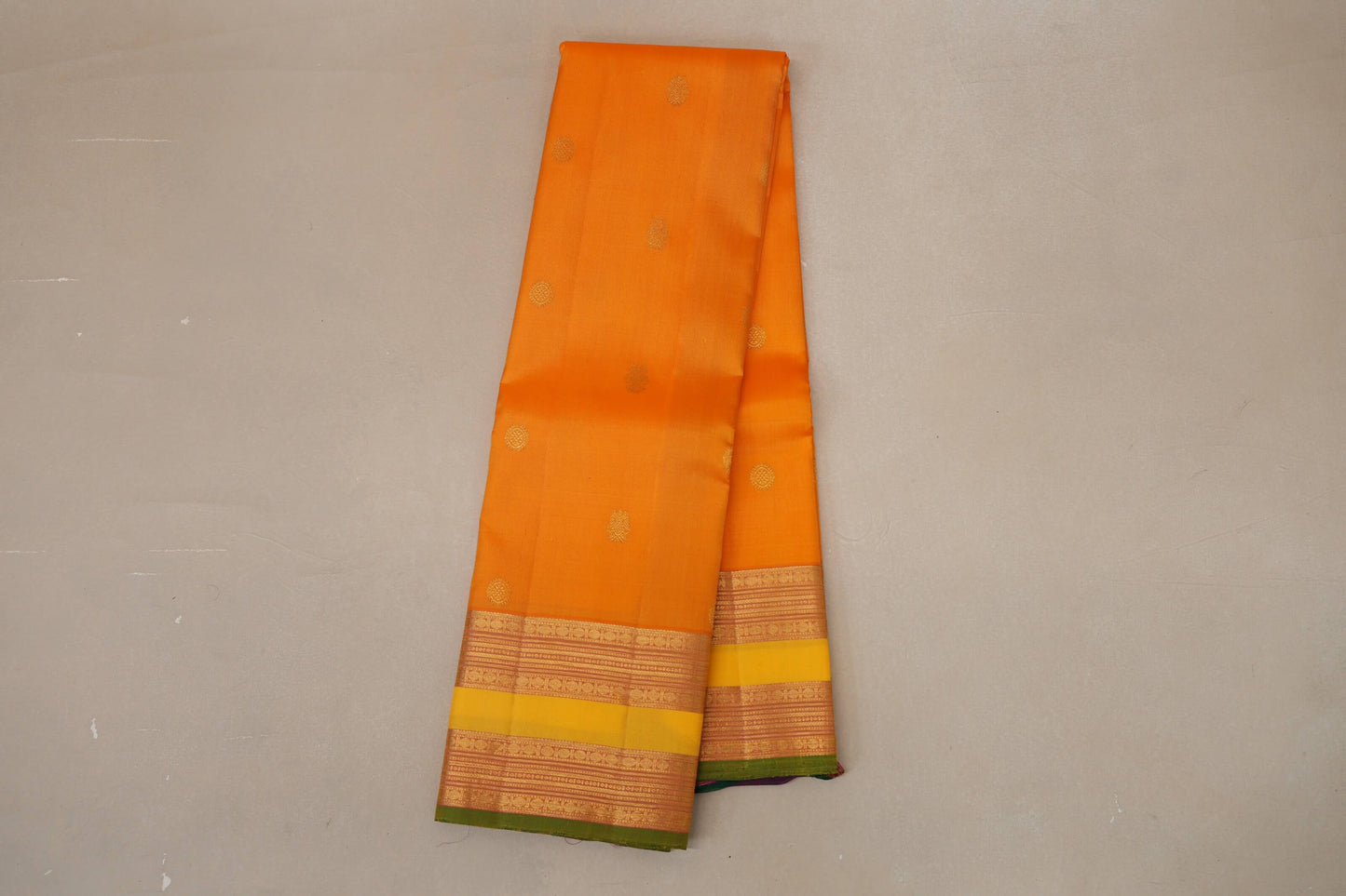 Mango Yellow Vintage Kanjivaram Silk Saree online