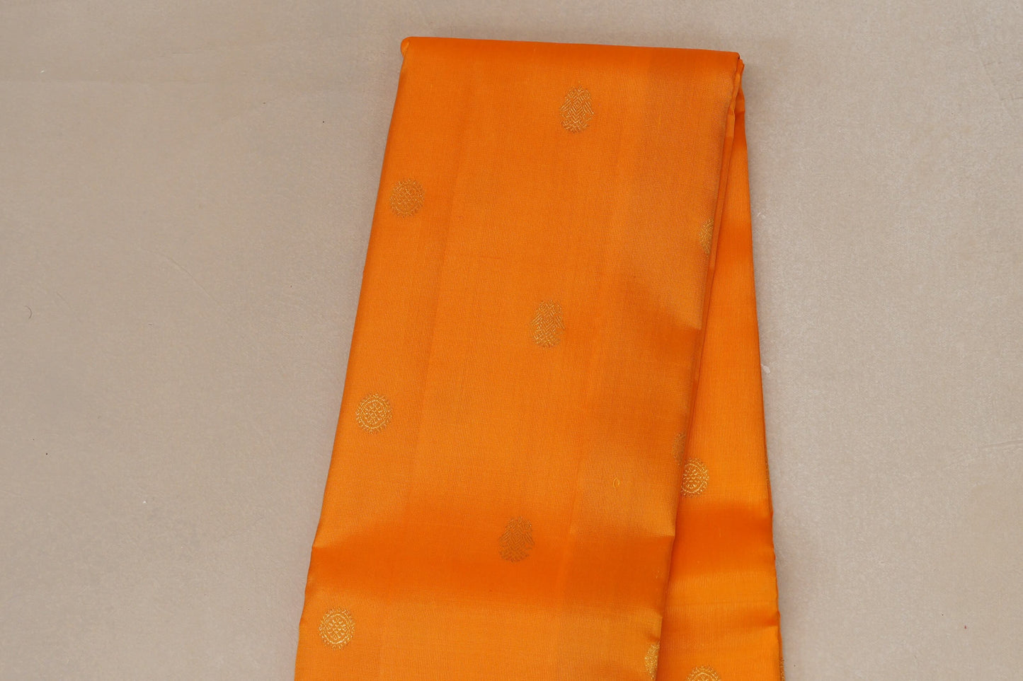 Mango Yellow Vintage Kanjivaram Silk Saree body zoom