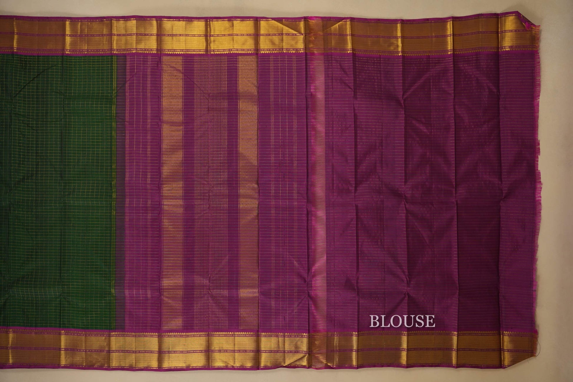 vintage kanjivaram silk saree blouse