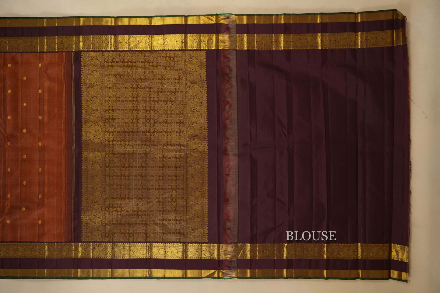 vintage kanjivaram silk saree blouse
