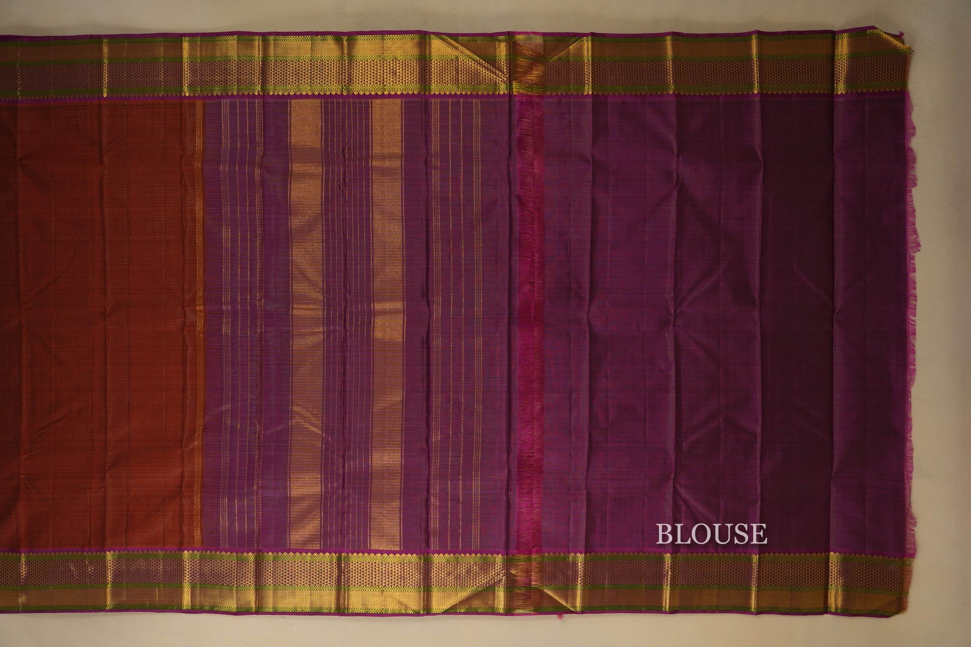 vintage kanjivaram silk saree blouse