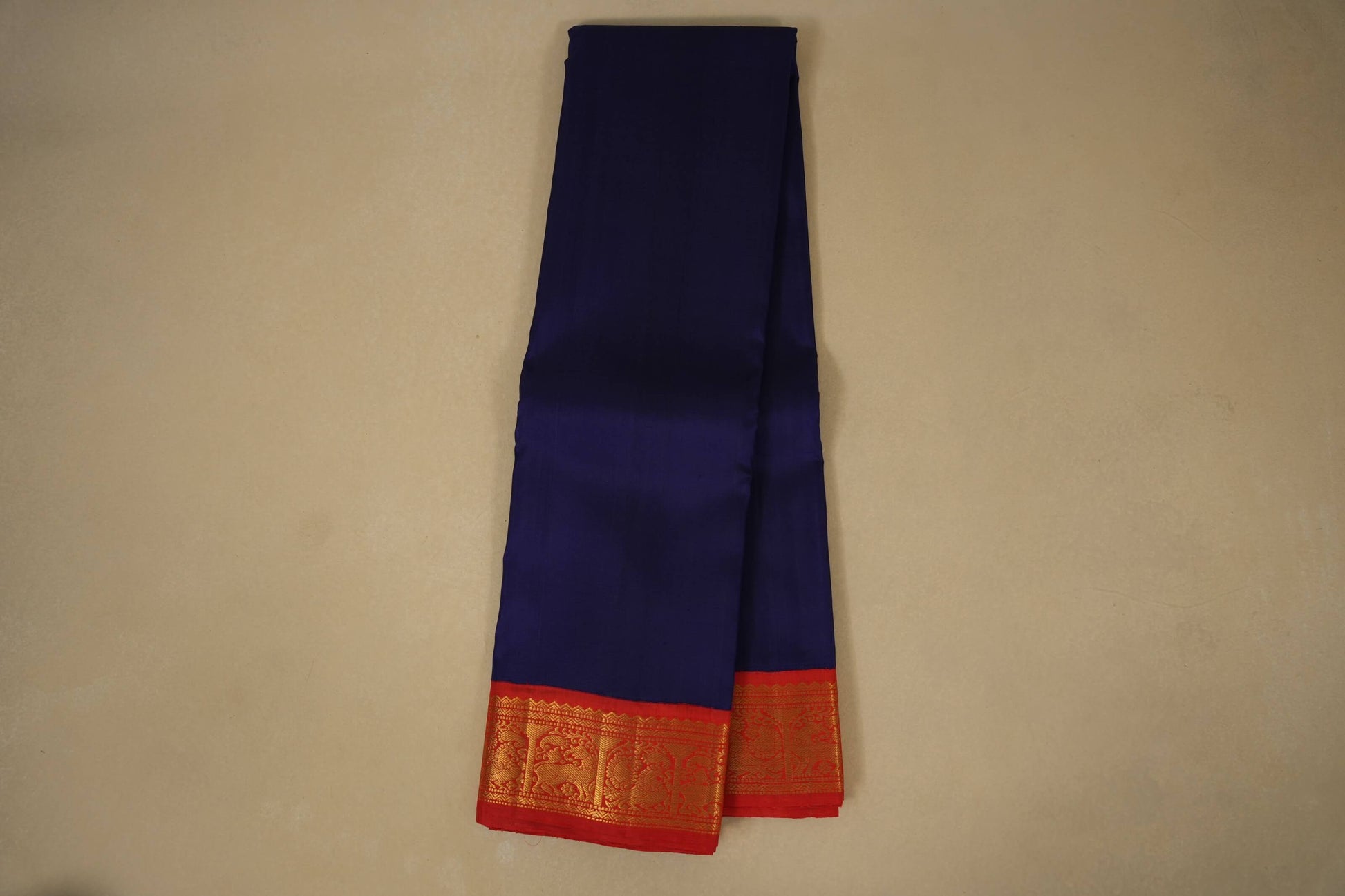 Plain vintage kanjivaram silk saree