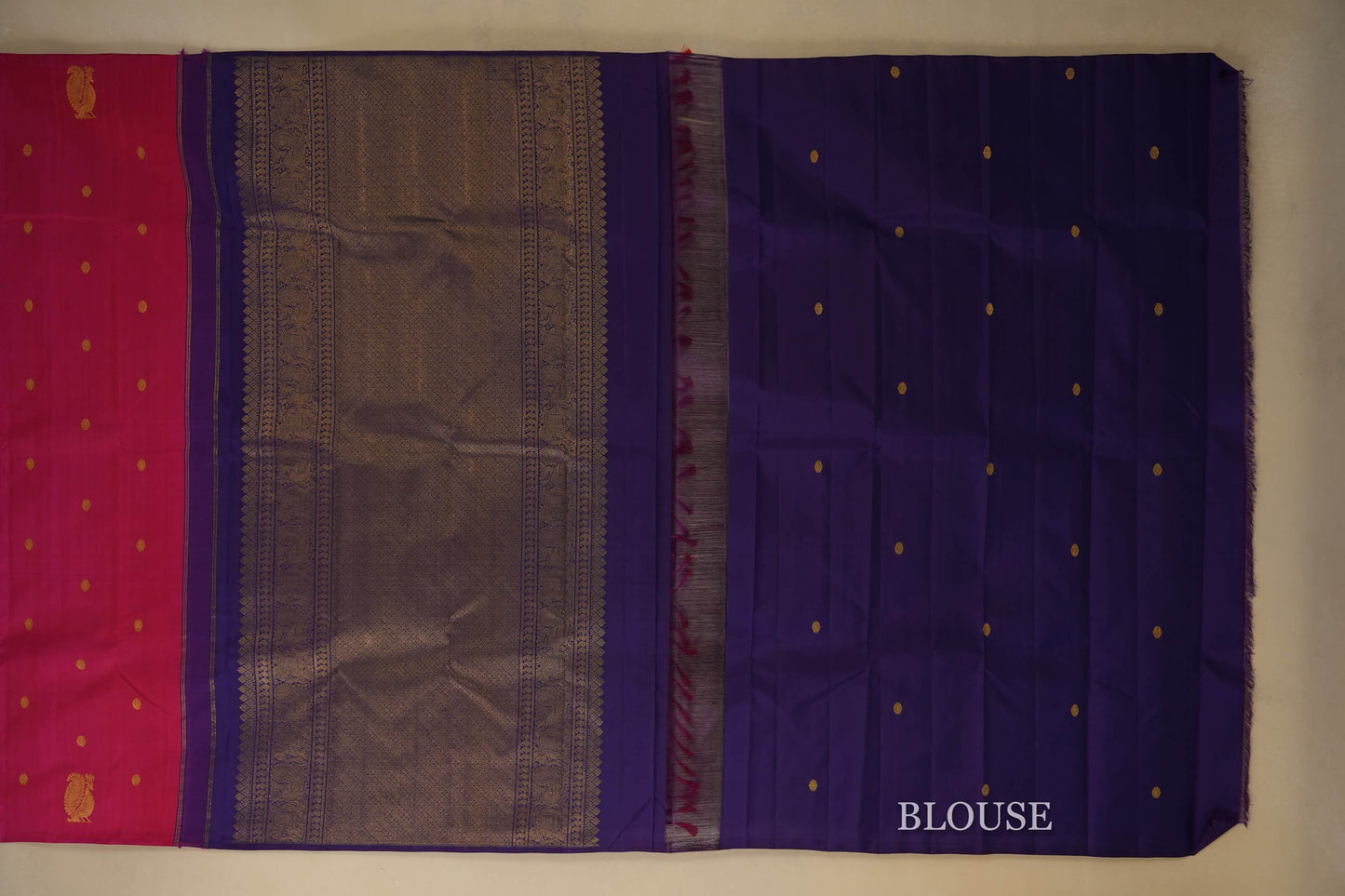 vintage kanjivaram silk saree blouse