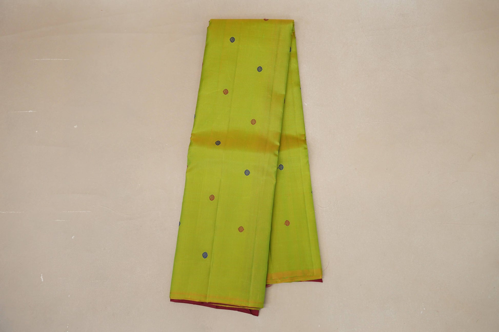 Parrot Green Thread Woven Vintage Kanjivaram Silk Saree online