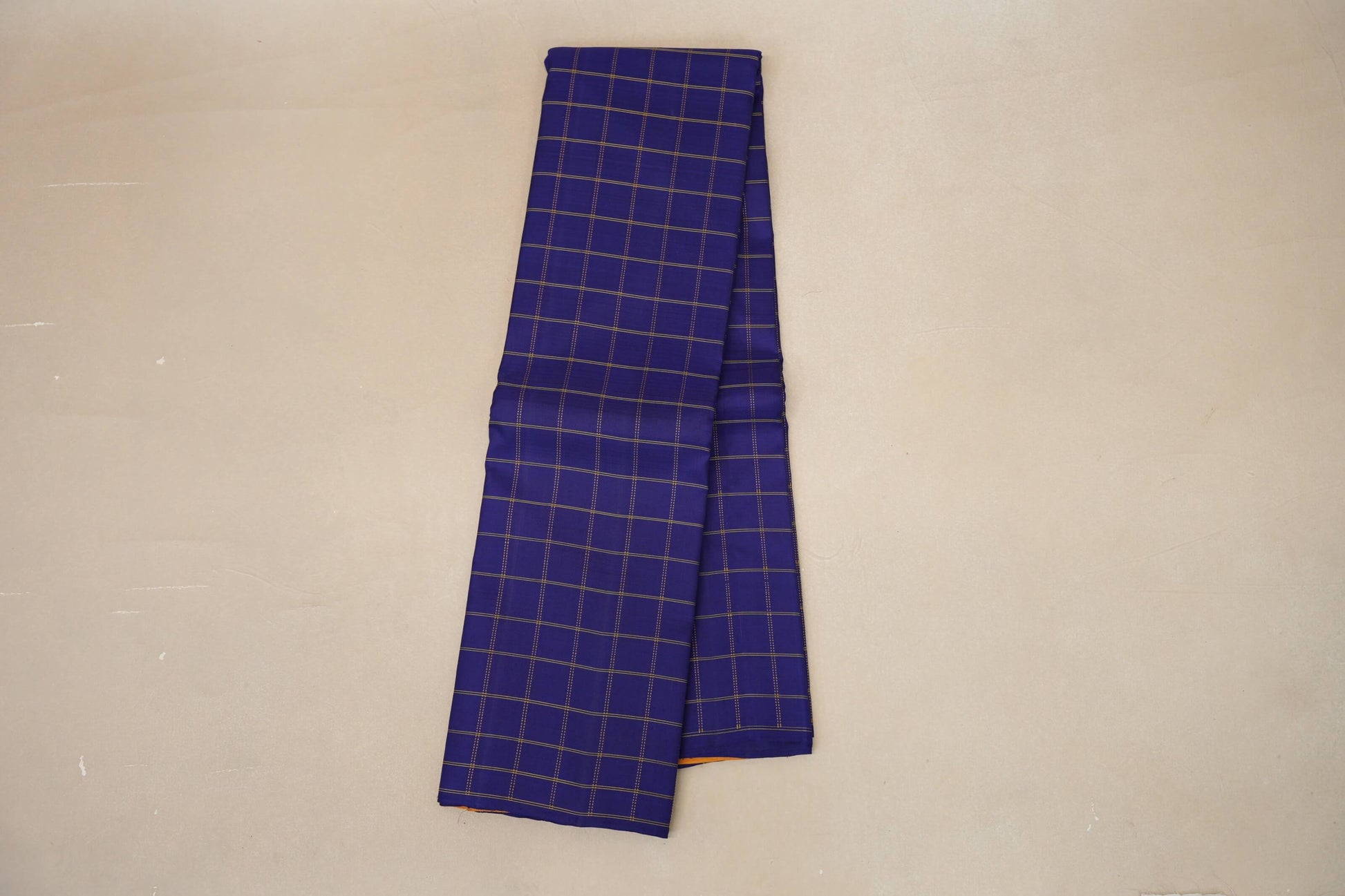 Royal Blue Borderless Vintage Kanjivaram Silk Saree   online