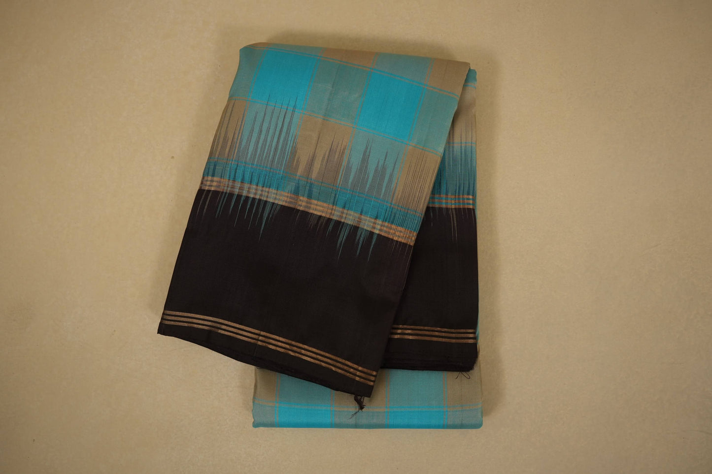 Multi color light weight kanchipuram silk saree