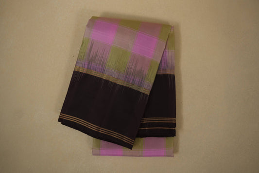 Multi color light weight kanchipuram silk saree