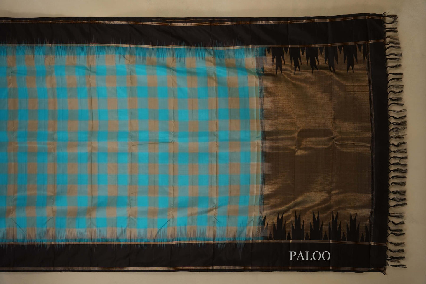 light weight kanchipuram silk saree paloo