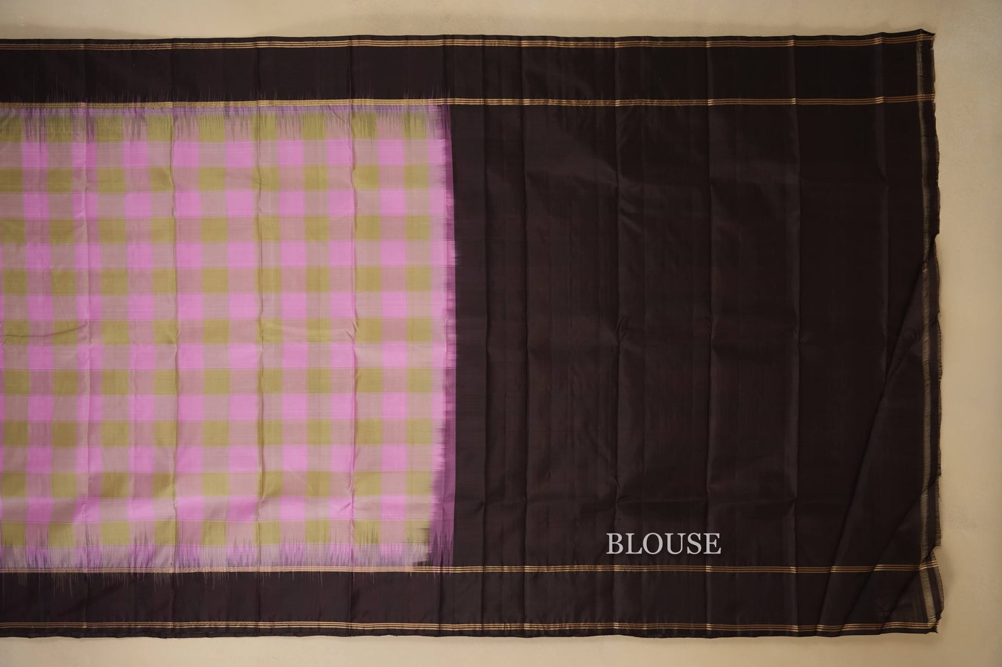 light weight kanchipuram silk saree blouse