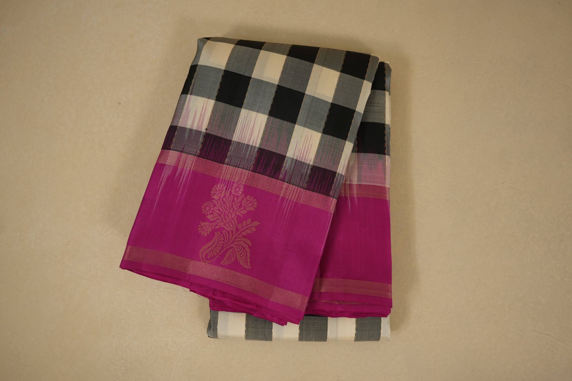 Multi color light weight kanchipuram silk saree
