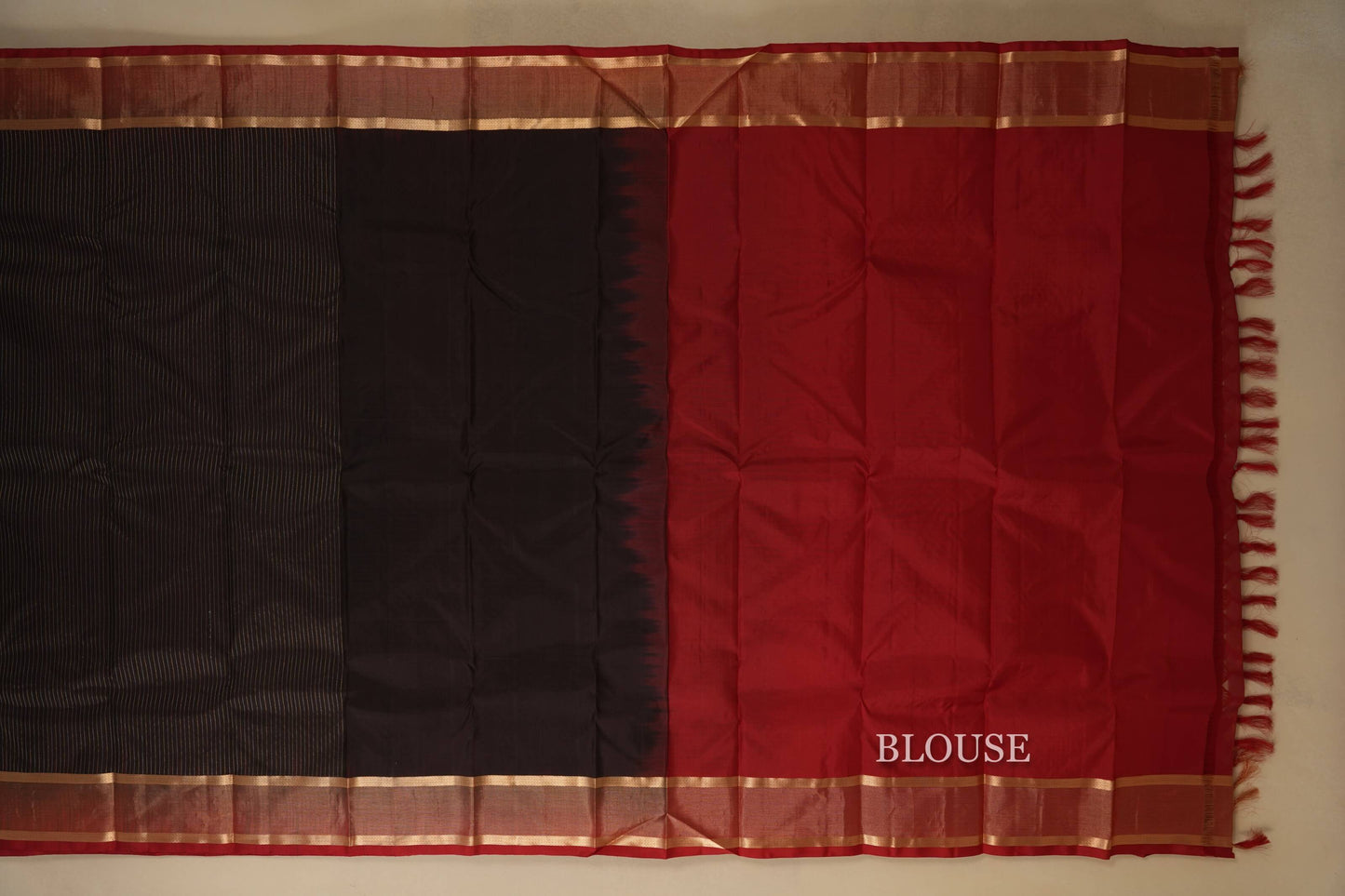 light weight kanchipuram silk saree blouse