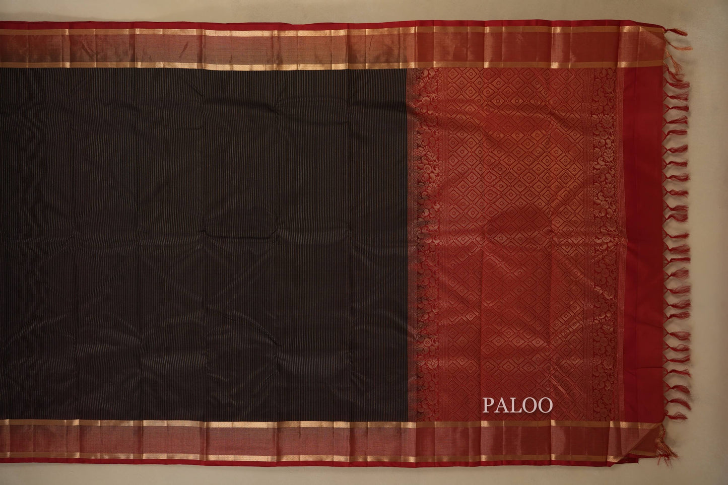 light weight kanchipuram silk saree paloo
