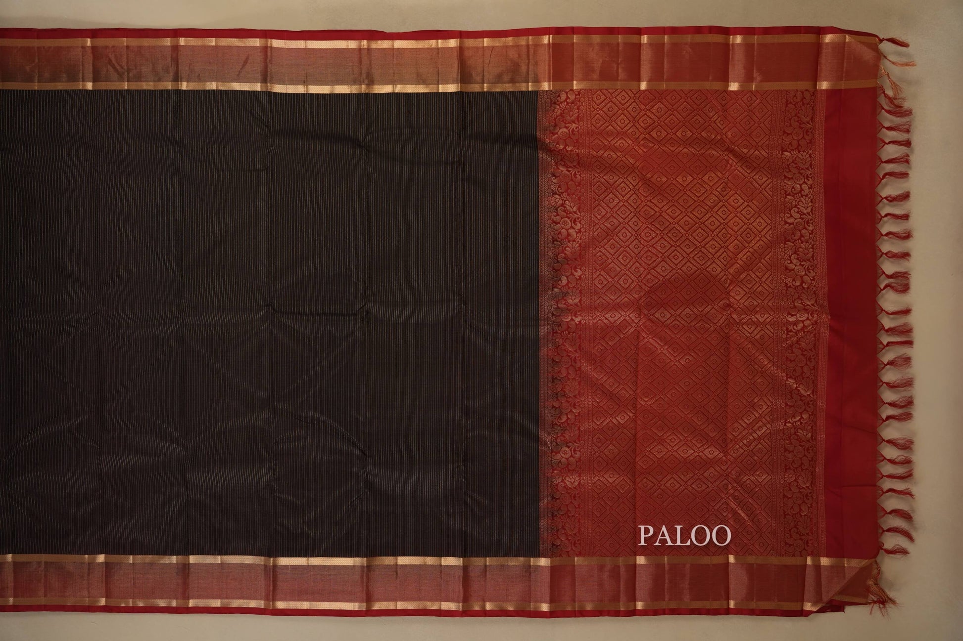 light weight kanchipuram silk saree paloo