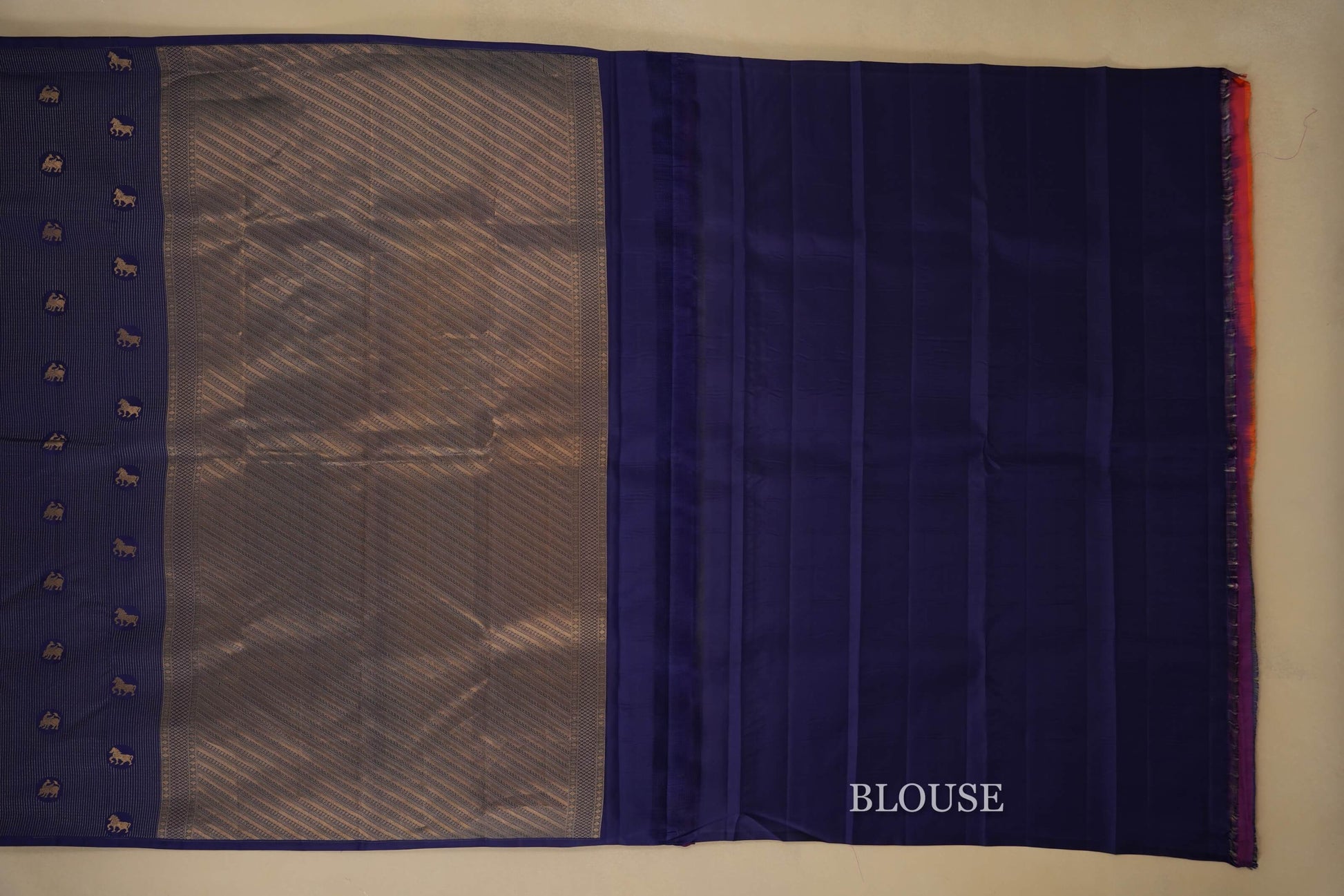 light weight kanchipuram silk saree blouse