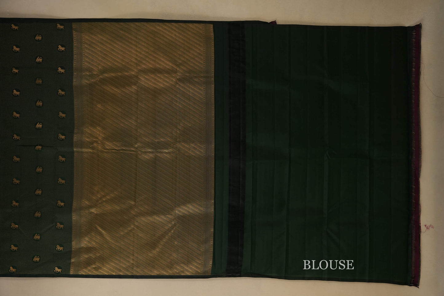 light weight kanchipuram silk saree blouse