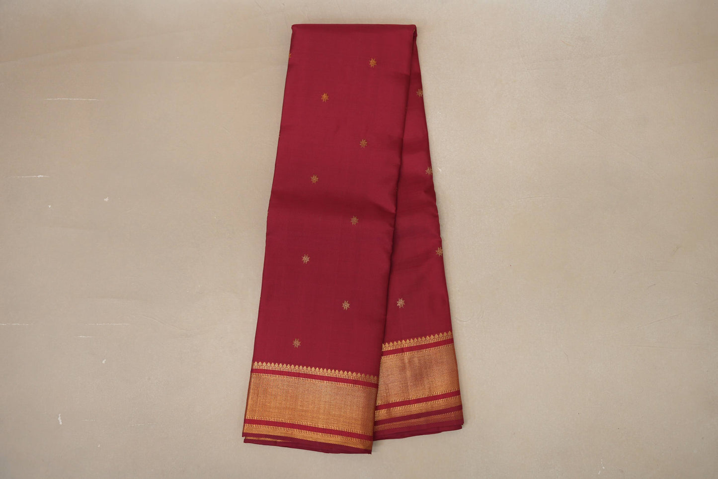 Reddish Maroon Vintage Kanjivaram Silk Saree online