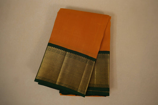 Mustard vintage kanjivaram silk saree
