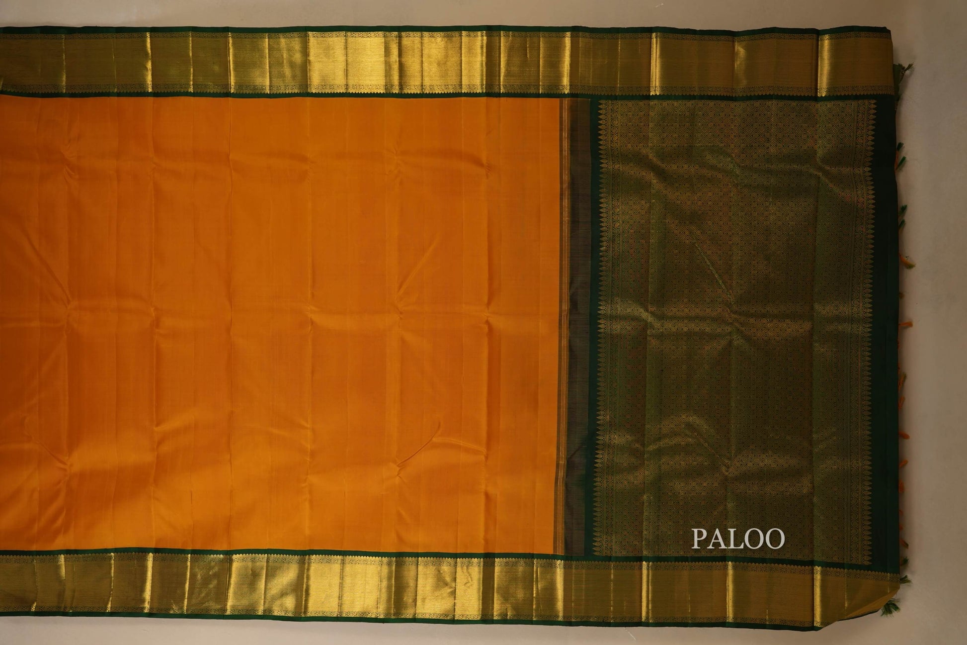 vintage kanjivaram silk saree paloo