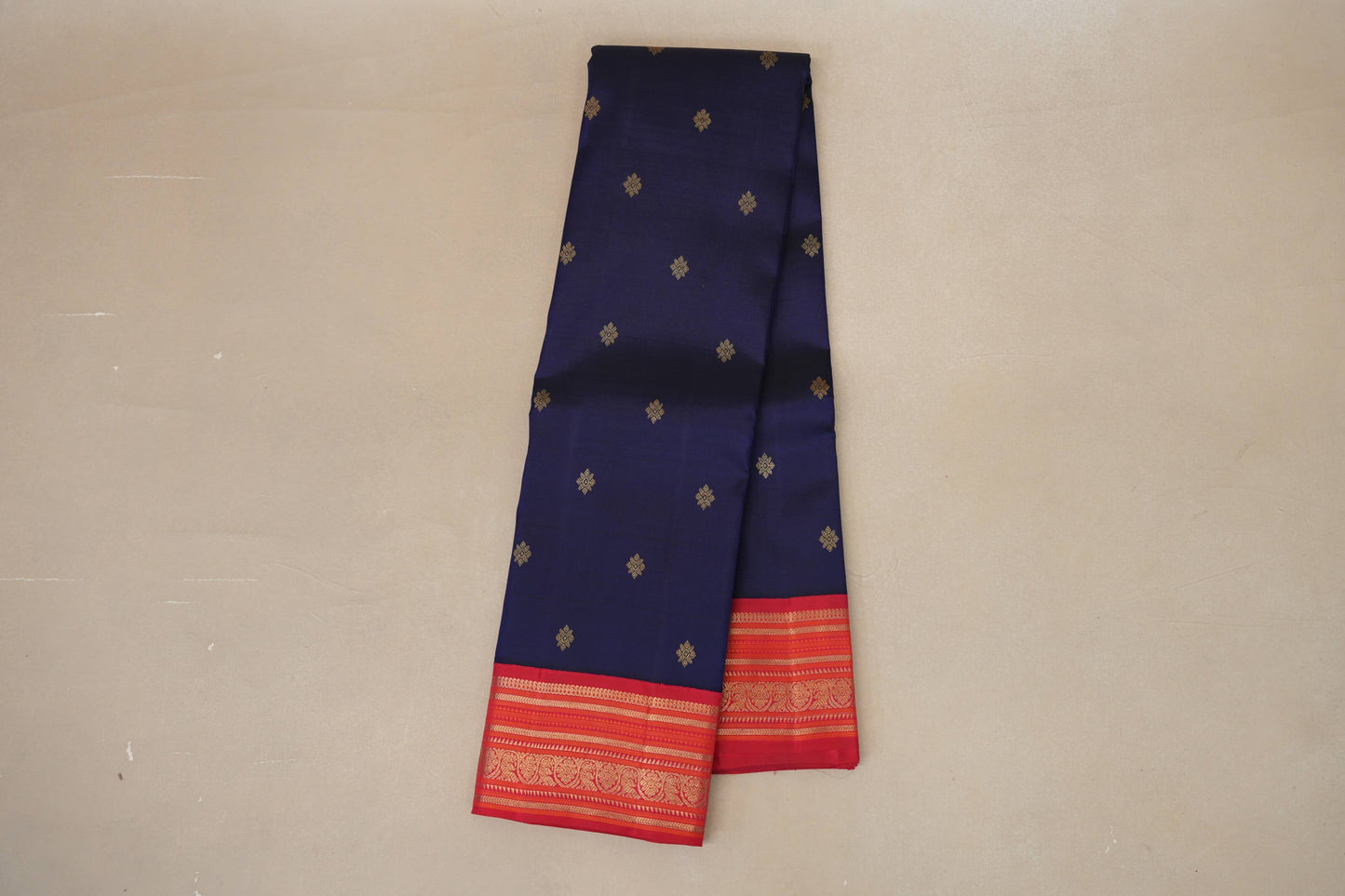 Deep Blue Heirloom Kanjivaram Silk Saree online