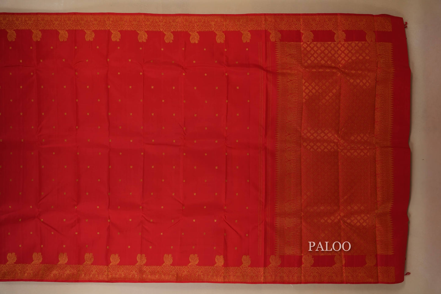vintage kanjivaram silk saree paloo