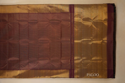vintage kanjivaram silk saree paloo