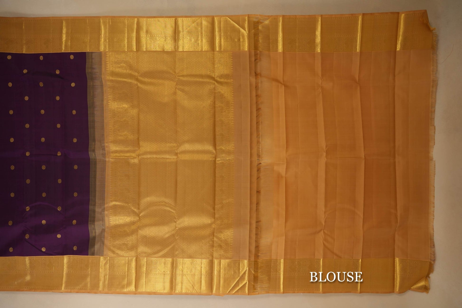 vintage kanjivaram silk saree blouse